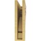 Ekena Millwork 4"W x 16"D x 16"H Thin Mayflower Rough Cedar Woodgrain TimberThane Corbel, Primed Tan CORUR04X16X16MAYRCPR - alternate 3
